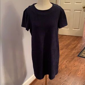 Wayf navy suede dress - Nordstrom fave!